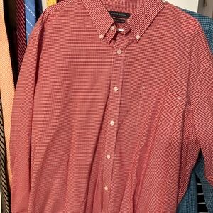 Tommy Hilfiger Red Gingham Button Down Shirt
